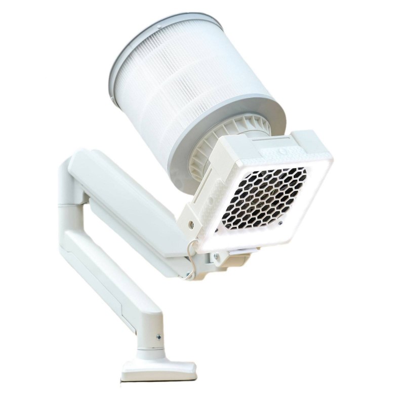 Colector de praf de unghii pliabil pe birou