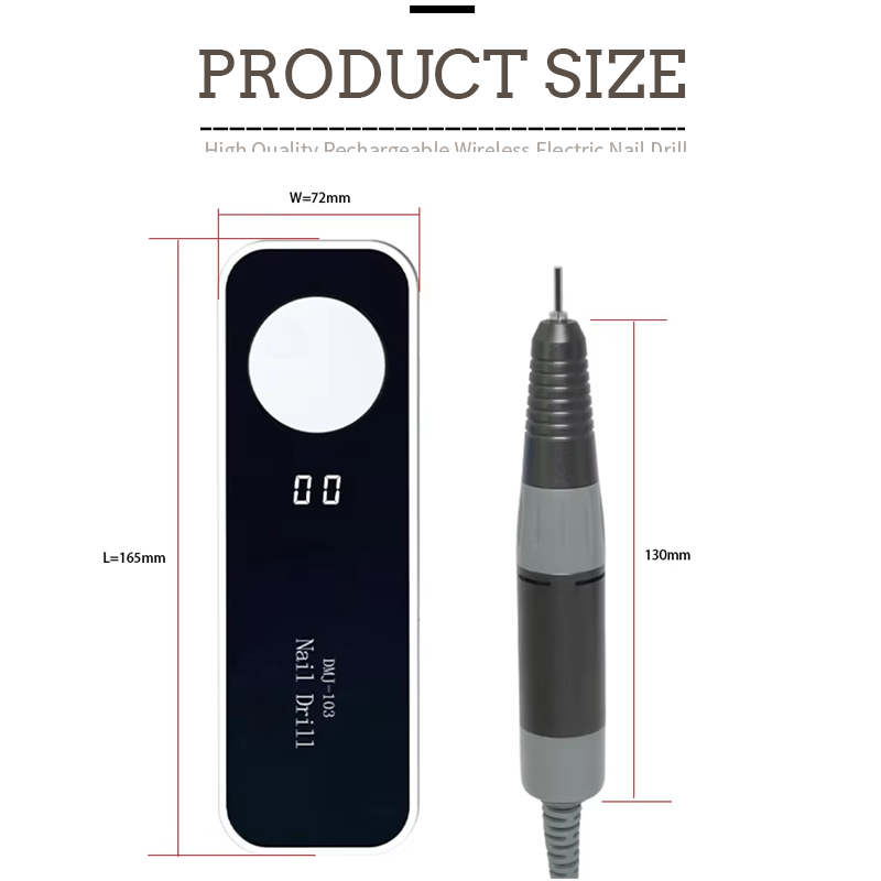 Cordless Nail File Dimensions