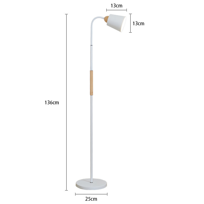 Lampă de podea pentru citire cu telecomandă reglabilă cu LED