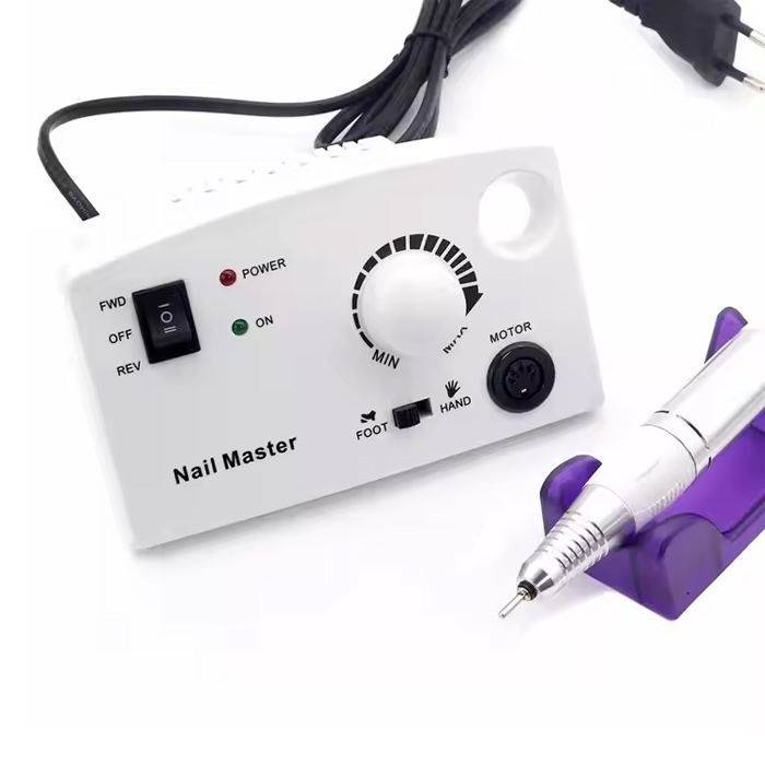 Pilă electrică pentru unghii de birou albă
